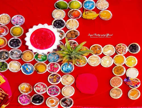 Traditional Jaimala Moment